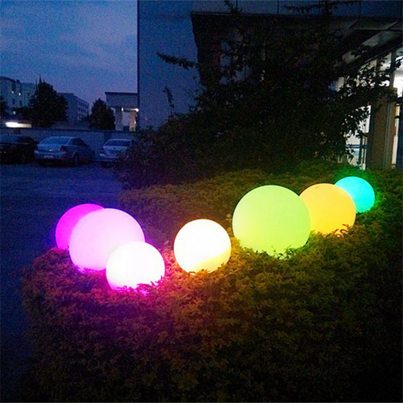 Luces LED de bola de jardín impermeables para exteriores