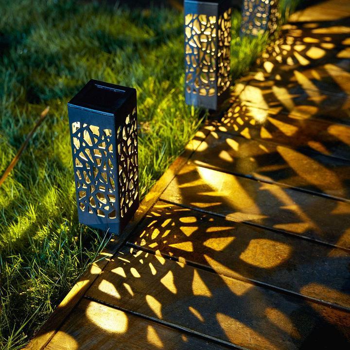 Lámpara de jardín vintage impermeable y con energía solar