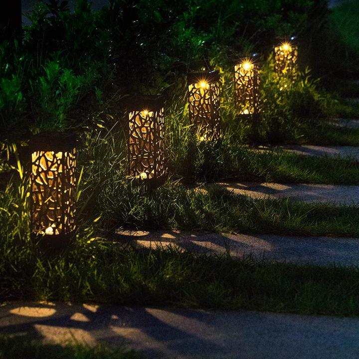 Lámpara de jardín vintage impermeable y con energía solar