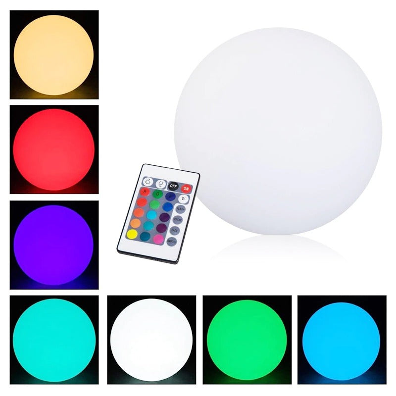Luces LED de bola de jardín impermeables para exteriores